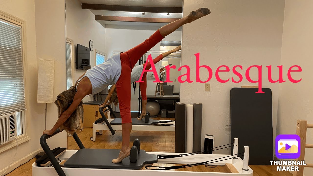 Pilates Reformer Arabesque on Demi Point Open Hip YouTube