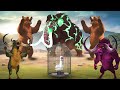 Giant Woolly Mammoth Vs Monster Bear Vs Cow Battle