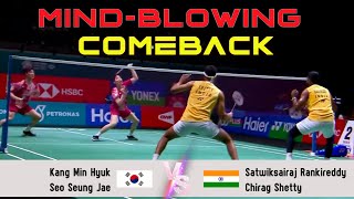 MIND-BLOWING COMEBACK | Kang Min Hyuk/Seo Seung Jae vs Satwiksairaj Rankireddy/Chirag Shetty