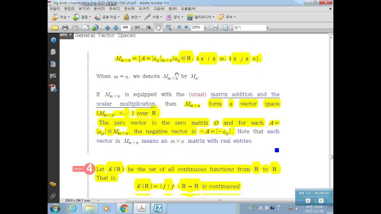 La Sec 9 1 Axioms Of Vector Space Youtube