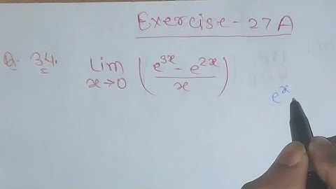 Limits Ex 27A/ Q no. 34/ 35 R S Aggarwal Class 11th Math