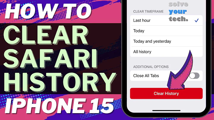 How to Clear Safari History on iPhone 15