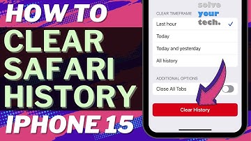 How to Clear Safari History on iPhone 15