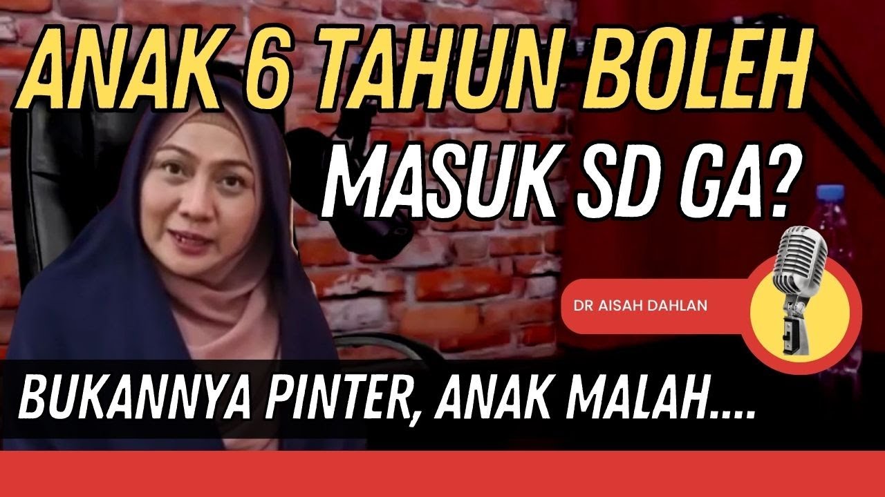 🔴 dr Aisyah Dahlan: Usia Ideal Menyekolahkan Anak Perempuan dan Laki-Laki | Cara Bijak Mendidik Anak
