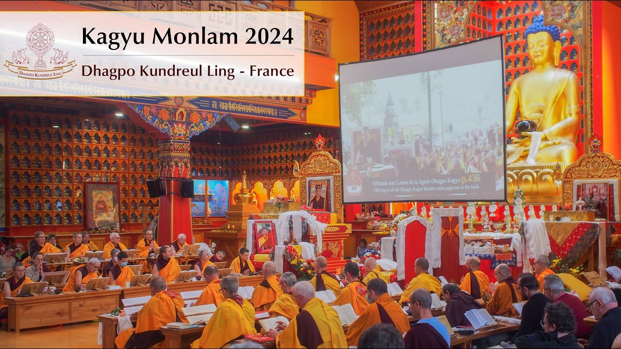 Day 2/AM - Kagyu Monlam 2024 - Dhagpo Kundreul Ling / Bodhgaya