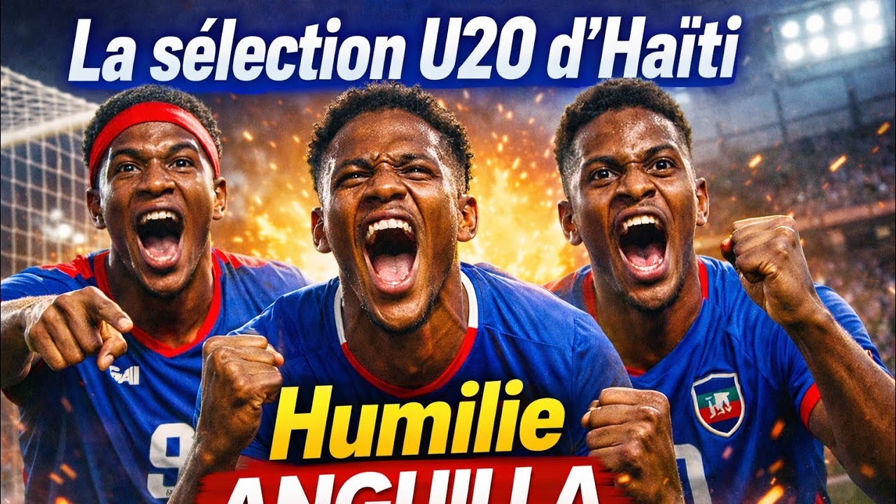 U-20 DE LA SÉLECTION HAÏTIENNE: DÉMONSTRATION TOTALE ! Les jeunes Grenadiers humilient Anguilla