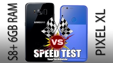 Galaxy S8 Plus 6GB RAM vs Google Pixel XL - Speed Test! (Software Update on S8+)