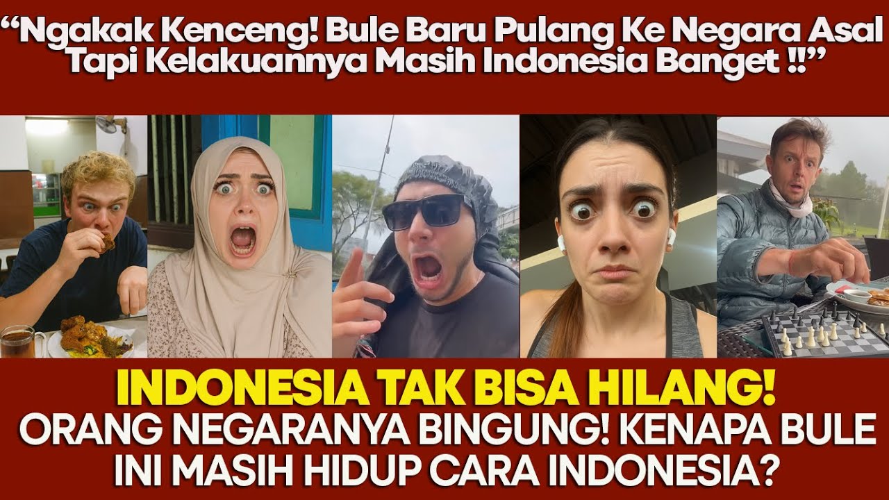 BULE PULANG KE NEGARANYA… TAPI KELAKUANNYA MASIH INDONESIA BANGET SAMPAI ORANG SANA IKUT HERAN!