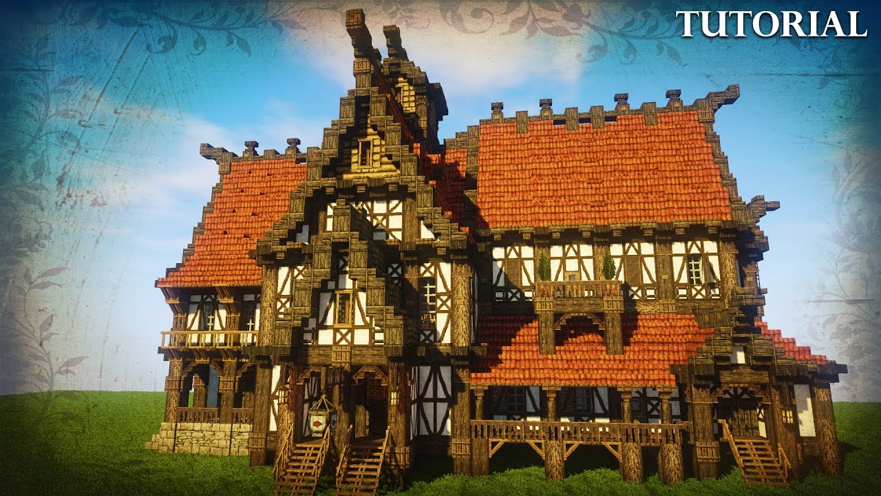 Minecraft  How to Build a Medieval Country House 