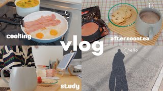 VLOG/大人になると勉強したくなる🔖✍🏻一人暮らしの食事記録とホットココアで温まる冬の日☕️cooking,study vlog