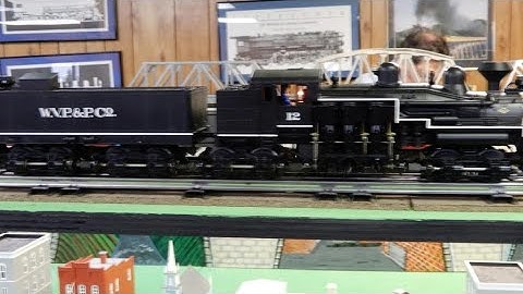 O Gauge Shay 4 Trucks Locomotive WVP&PCo 12 MTH Train at the North West Ohio Railroad NWORRP Findlay