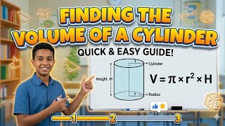 How to Find the Volume of a Cylinder | Step-by-Step Math Tutorial