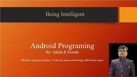 Intent Program-2,Android Studio By Satish R Pawale