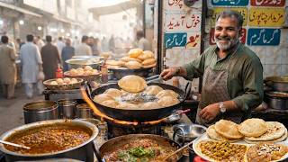 PURE DESI NASHTA ON HIGHWAY! | NON STOP STREET FOOD | PAKISTANI STREET FOOD BREAKFAST COMPILATION screenshot 5