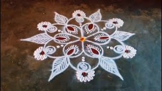 small rangoli design 🌹 5*3dots rangoli design 🌹 easy rangoli design 🌹 muggulu rangoli design 🌹🌹