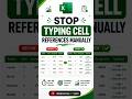 Stop Typing Cell References Manually in Excel!