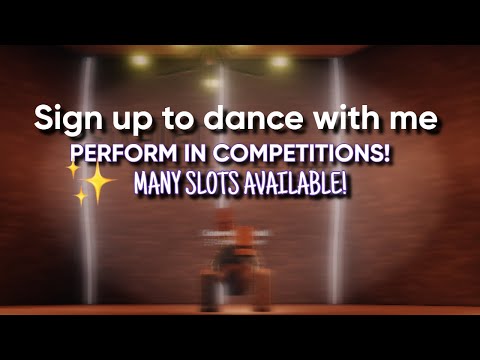 SIGN UP TO DANCE WITH ME