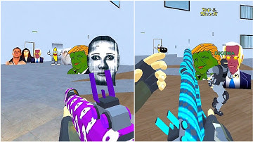 Nextbots Sandbox in Backrooms Shooter Gameplay 105, Sandbox Android Games  ios Walkthrough Simulator