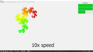Rendering a 19th generation dragon fractal