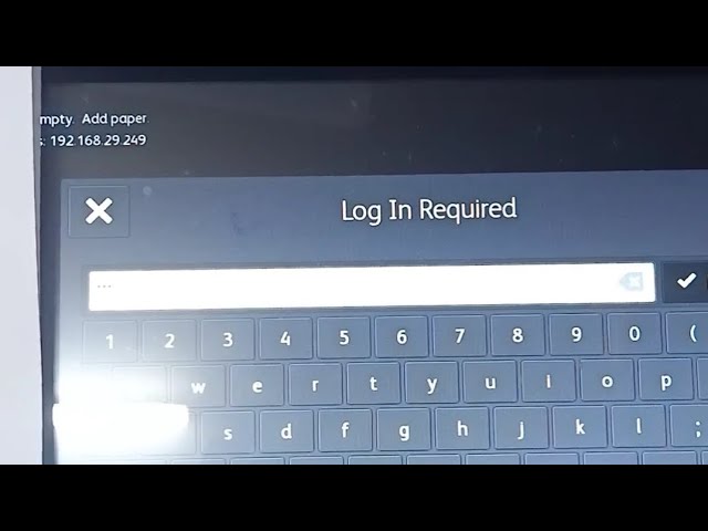 Admin Password Not Working In Xerox Altalink C8030/8035/8045/8055
