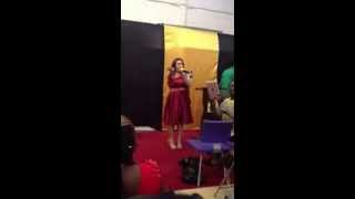 Ohene (twi song) Chinese girl singing twi at Lighthouse Chapel International Church