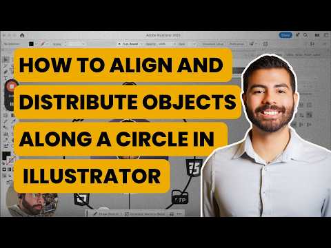 How to Align and Distribute Objects Along a Circle in Illustrator