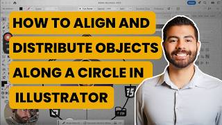 How to Align and Distribute Objects Along a Circle in Illustrator