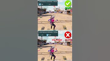 ✅ Best Continuous Grenade Throw Setting In COD MOBILE #shorts #trending #codm