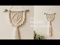 DIY Macrame wall hanging tutorial | 마크라메 미니 월행잉 만들기 | 인테리어 소품 집꾸미기