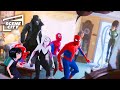 Into the spiderverse fighting at aunt mays house movie scene  with captions
