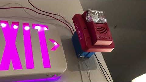 System test one first fire alarm YouTube video