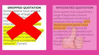 Synthesizing Information & Integrating Sources II