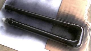 Sand With 200 Grit First. Spray Paint On Pvc Overflow