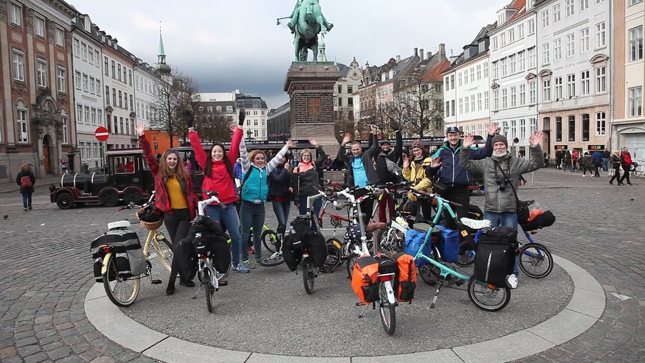 Путешествие на складных велосипедах по Европе из Копенгагена в Гамбург