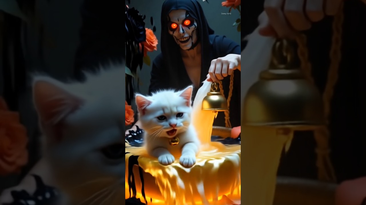 Kitten vs witch Scary Shorts 🐾😱 | Cat Videos | Cat 