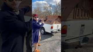 He turned his truck into a Pirate Ship Camper