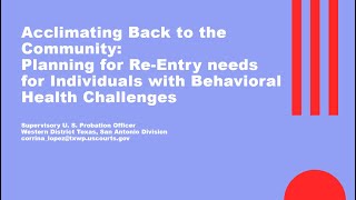 Famous PS ECHO | October 9 | Planning for Re-Entry Needs for Individuals with Behavioral Health Challenges Profile