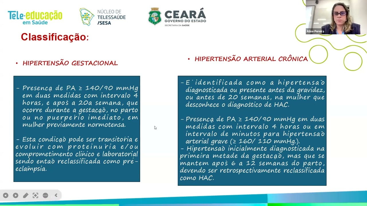 Aula Tele-educação - Como manejar hipertensão arterial em gestantes na Atenção Primária?
