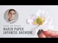 How to work with Wafer Paper and make Japanese Anemone | Anna Astashkina