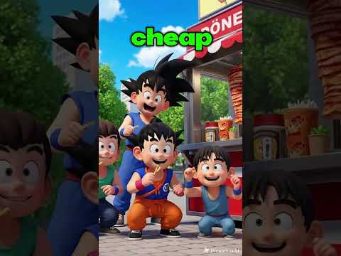 غوكو وتناول الطعام مع أصدقائه دونر