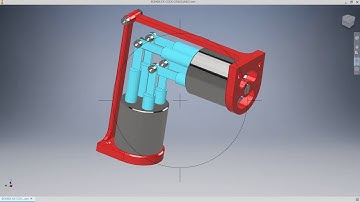 AUTODESK INVENTOR BOMBA DE AGUA DE CODO GRADUABLE