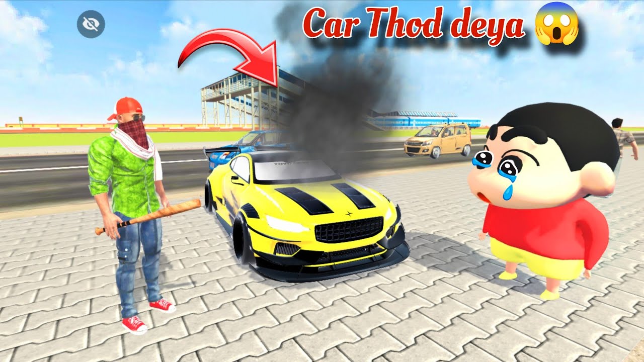 SHINCHAN, Ne meri Supar Car Thod deya 😱 indian theft auto simulator 