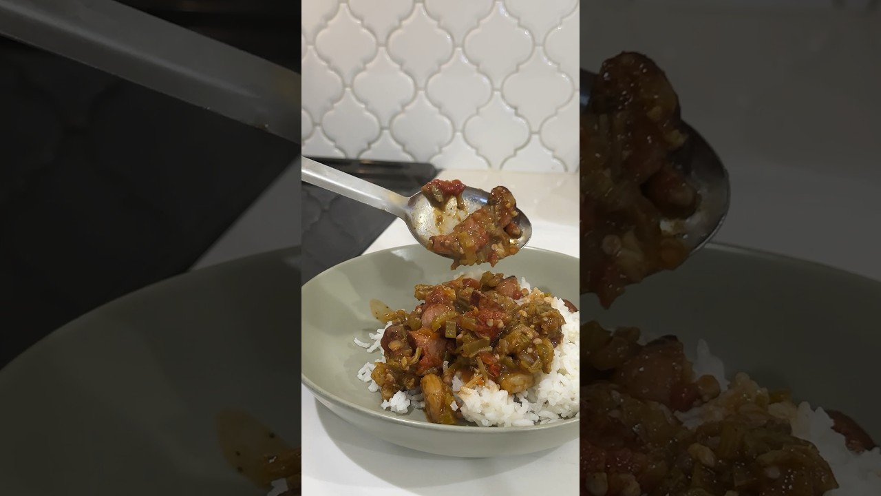 Рецепт бамии, тушеной с колбасками и креветками — вкус юга! 