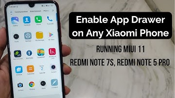 How to Enable App Drawer on Any Xiaomi Phone Running MIUI 11 | Redmi note 7S, Redmi Note 5 Pro