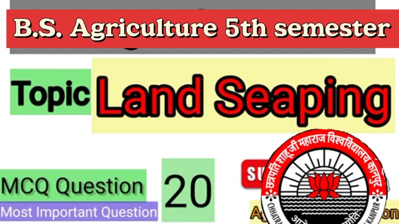 Landscaping Bsc Agriculture 5 Semester Pepar Me Chapne Bale bhaukal