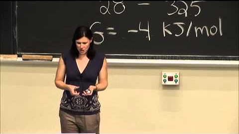 Lec 17, Physical Chemistry, Entropy and Disorder, Free Energy of Formation delta Gf