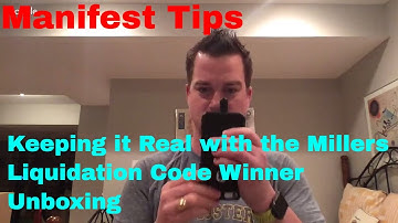 Tips on Manifested vs Unmanifested Lots and Liquidation Code Winner Unboxing