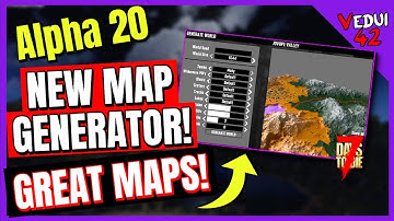Alpha 20 - NEW AMAZING Map Generator! 7 Days To Die ✔️