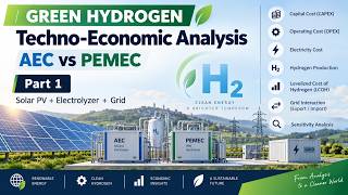 Techno-Economic Analysis of Green Hydrogen | AEC vs PEMEC with Solar PV | Part 1