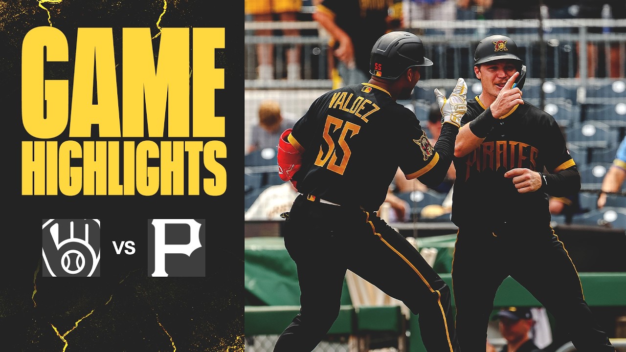 Valdez Drives In 6, Pirates Take Doubleheader Opener | Brewers at Pirates Highlights (7/11/26)